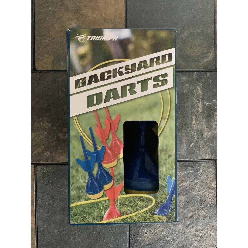 Triumph Sports USA Backyard Lawn Darts Outdoor Summer Family Fun Game Safe